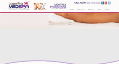 Desktop Screenshot of laserpromedspa.com