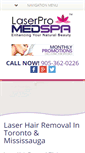 Mobile Screenshot of laserpromedspa.com